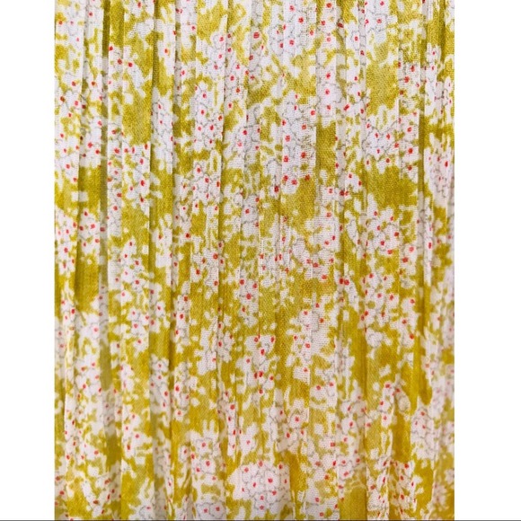 NWOT Anthropologie SEE U SOON pleated floral dress - Picture 4 of 11